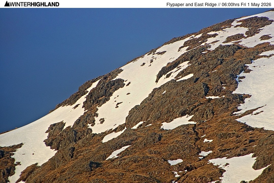 Archived image Webcam Glencoe Mountain - Scotland - Flypaper and East Ridge