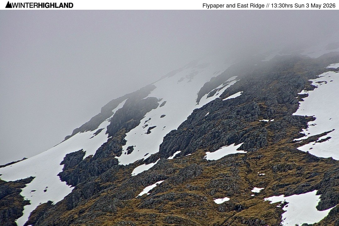 Archiv Foto Webcam Glencoe Mountain - Schottland - Flypaper und East Ridge