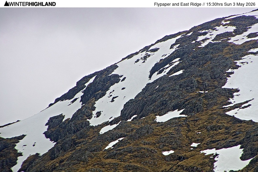 Archiv Foto Webcam Glencoe Mountain - Schottland - Flypaper und East Ridge
