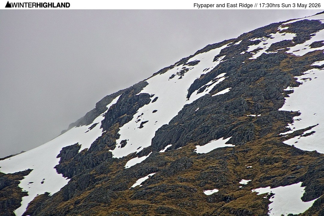 Archiv Foto Webcam Glencoe Mountain - Schottland - Flypaper und East Ridge