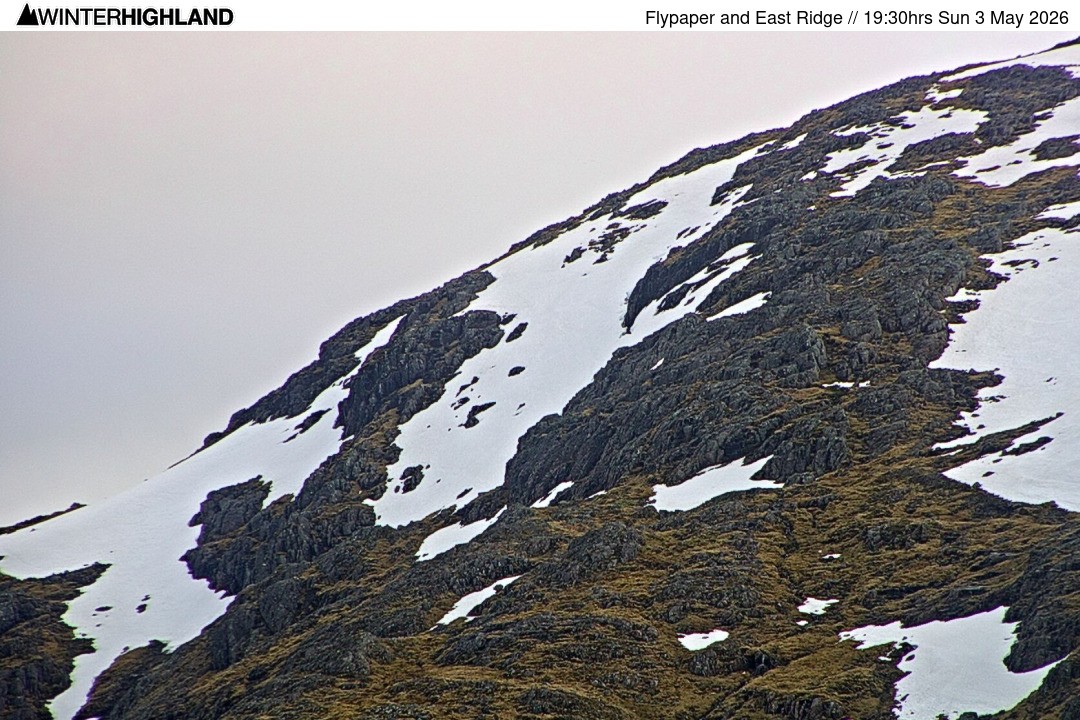 Archiv Foto Webcam Glencoe Mountain - Schottland - Flypaper und East Ridge