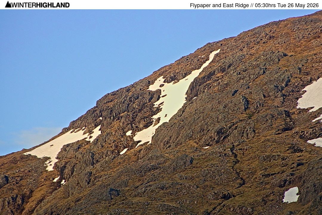 Archiv Foto Webcam Glencoe Mountain - Schottland - Flypaper und East Ridge