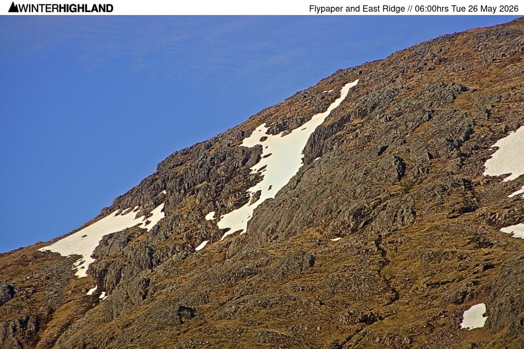 Archiv Foto Webcam Glencoe Mountain - Schottland - Flypaper und East Ridge