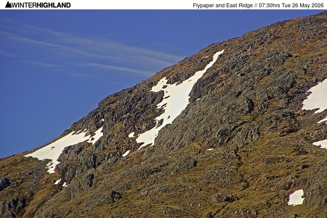 Archiv Foto Webcam Glencoe Mountain - Schottland - Flypaper und East Ridge
