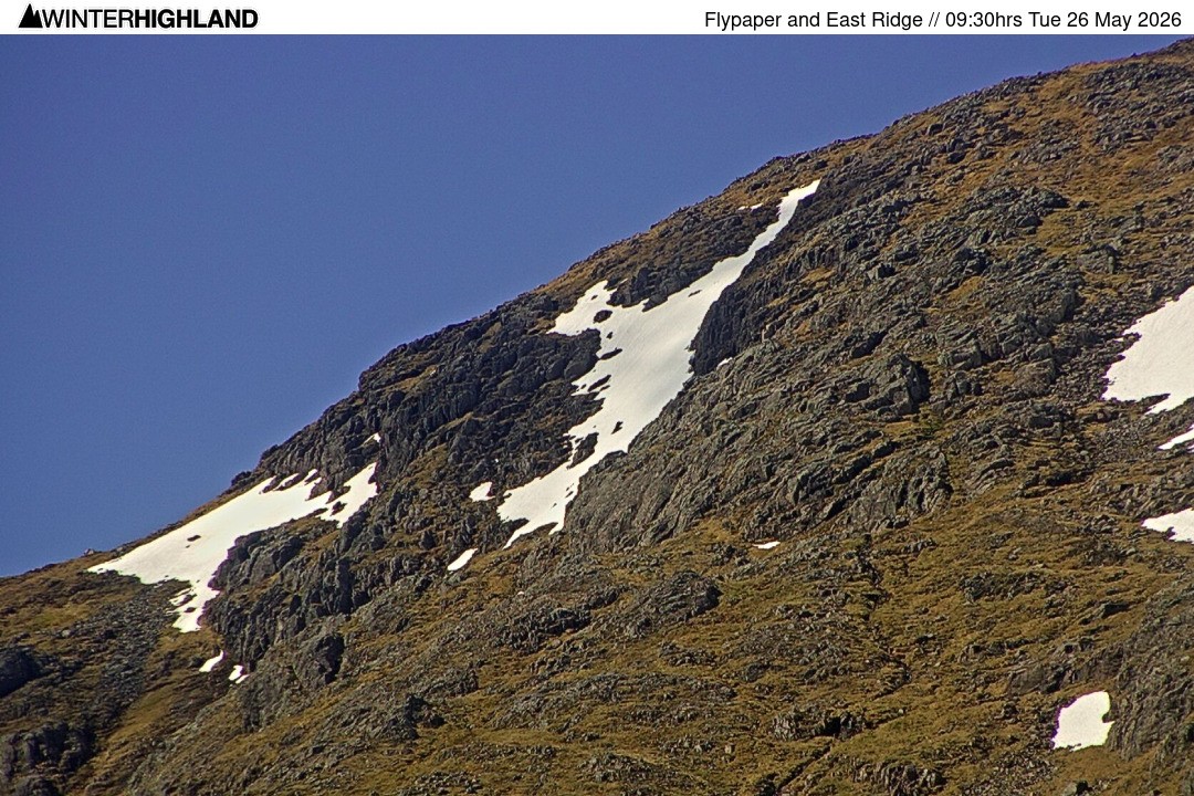 Archiv Foto Webcam Glencoe Mountain - Schottland - Flypaper und East Ridge