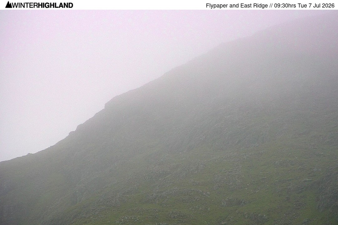 Archiv Foto Webcam Glencoe Mountain - Schottland - Flypaper und East Ridge