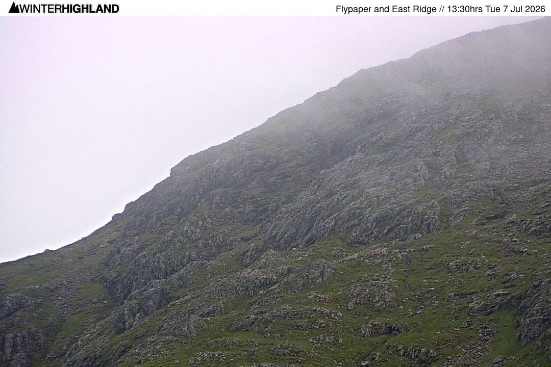 Archiv Foto Webcam Glencoe Mountain - Schottland - Flypaper und East Ridge