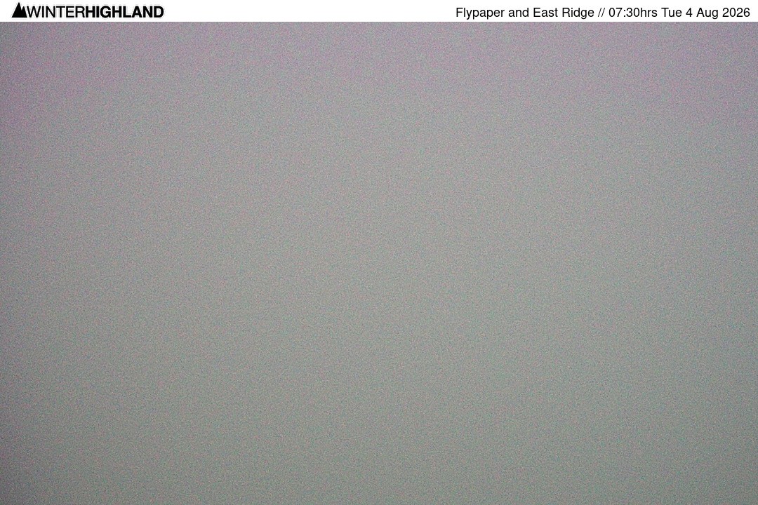 Archived image Webcam Glencoe Mountain - Scotland - Flypaper and East Ridge
