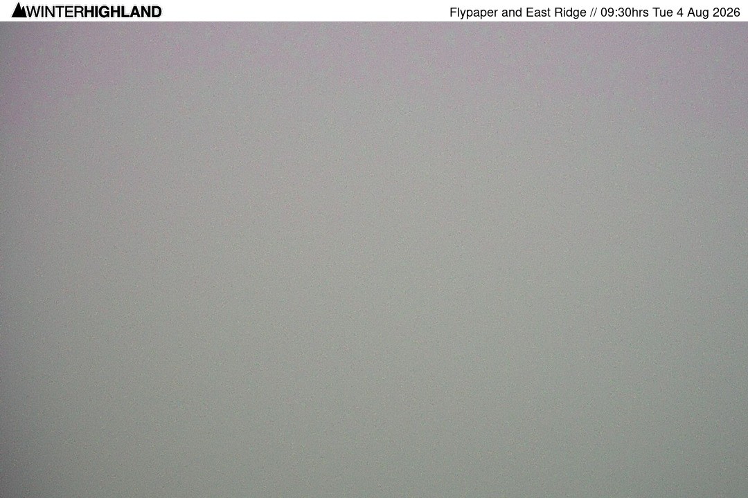 Archived image Webcam Glencoe Mountain - Scotland - Flypaper and East Ridge