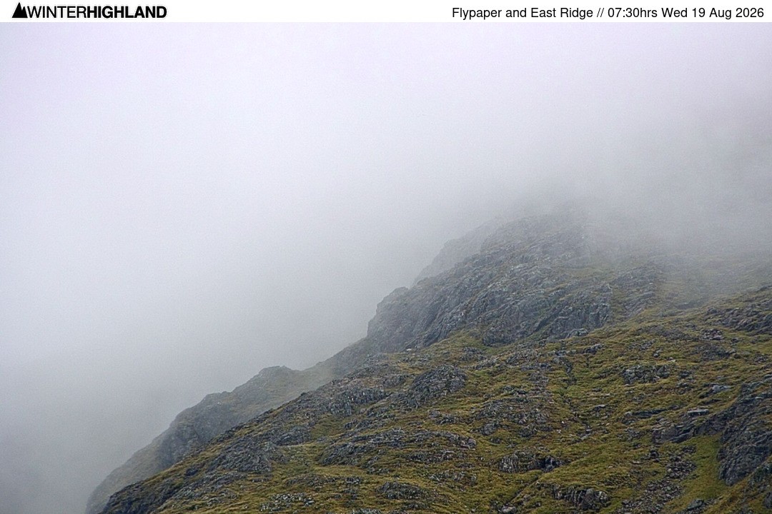 Archiv Foto Webcam Glencoe Mountain - Schottland - Flypaper und East Ridge