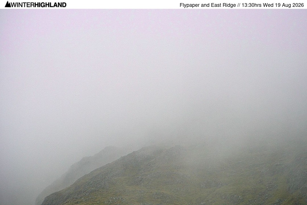Archiv Foto Webcam Glencoe Mountain - Schottland - Flypaper und East Ridge