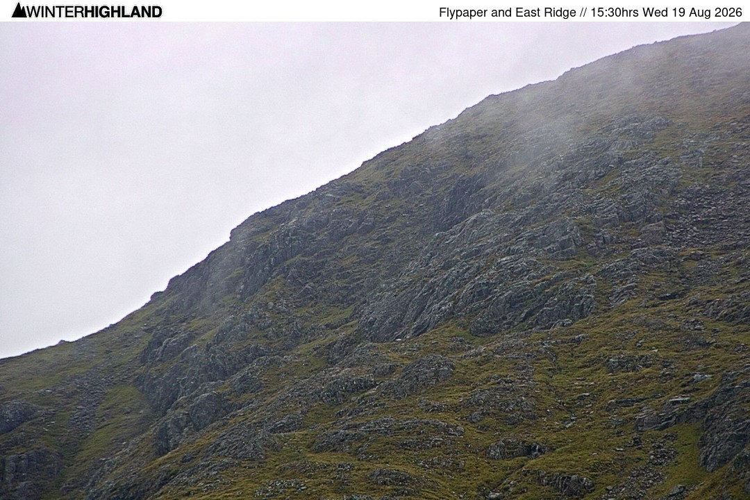Archiv Foto Webcam Glencoe Mountain - Schottland - Flypaper und East Ridge