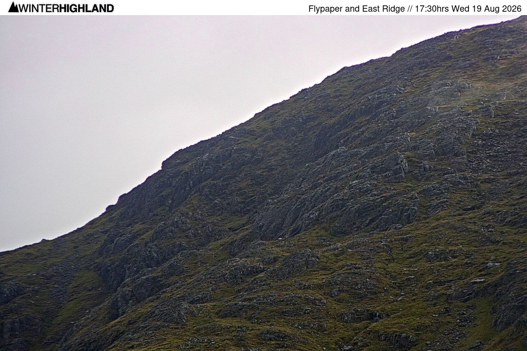 Archiv Foto Webcam Glencoe Mountain - Schottland - Flypaper und East Ridge