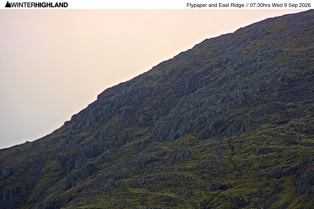 Archiv Foto Webcam Glencoe Mountain - Schottland - Flypaper und East Ridge