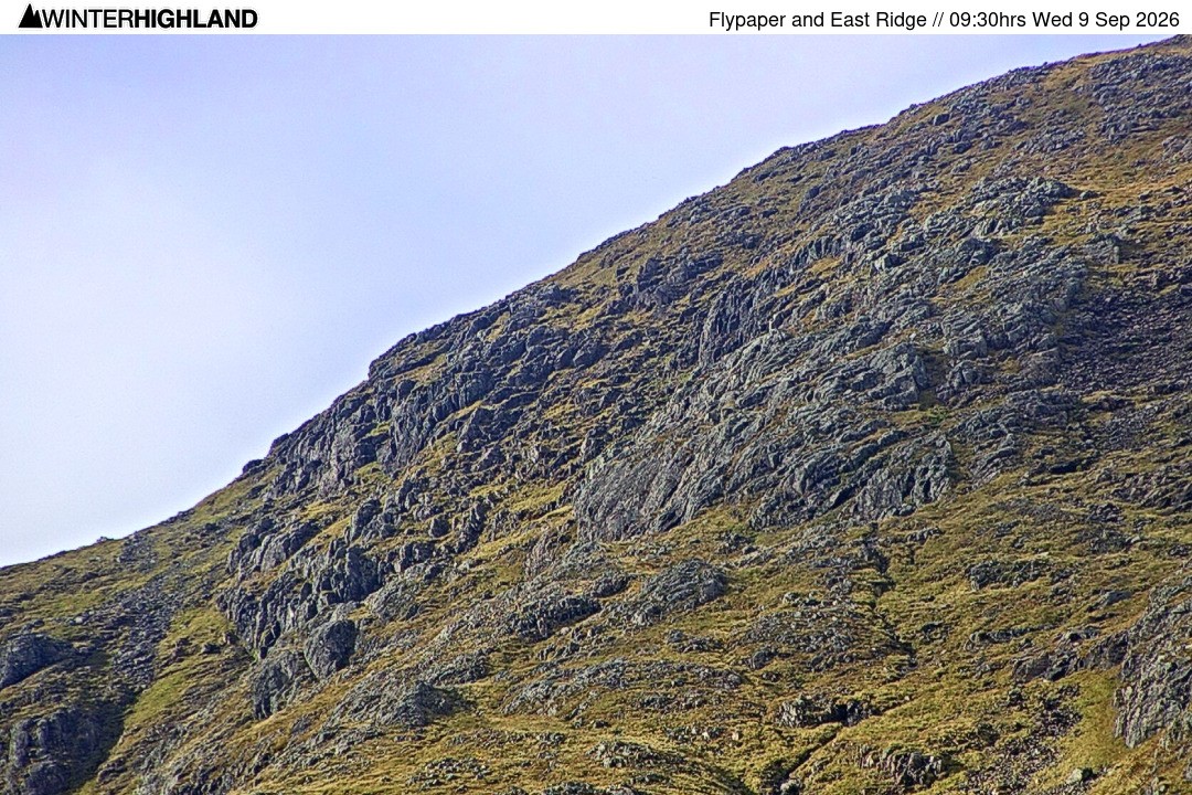 Archiv Foto Webcam Glencoe Mountain - Schottland - Flypaper und East Ridge