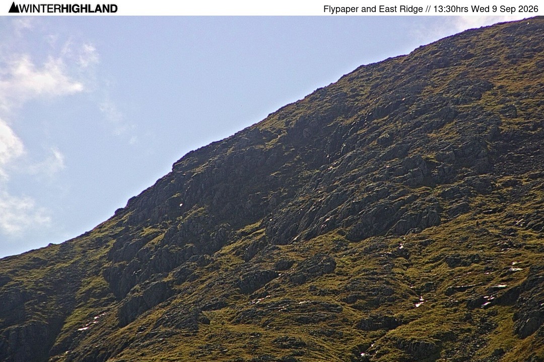 Archiv Foto Webcam Glencoe Mountain - Schottland - Flypaper und East Ridge