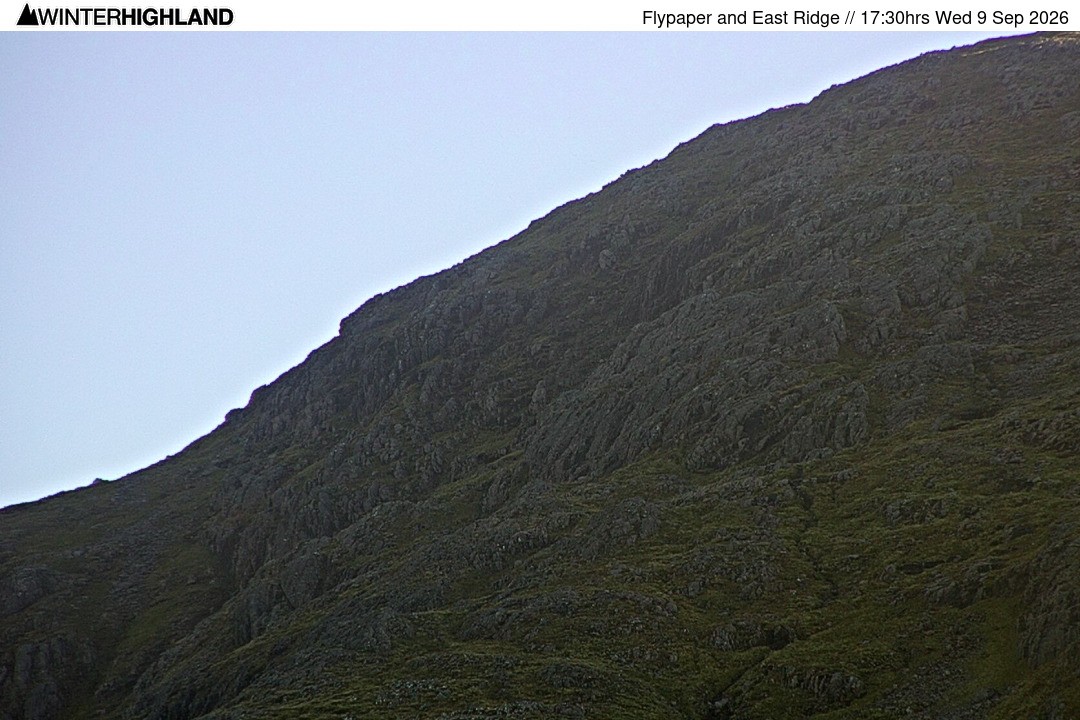 Archiv Foto Webcam Glencoe Mountain - Schottland - Flypaper und East Ridge