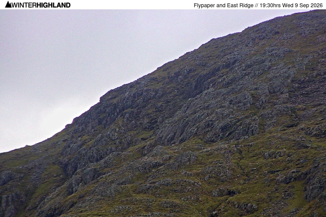 Archiv Foto Webcam Glencoe Mountain - Schottland - Flypaper und East Ridge
