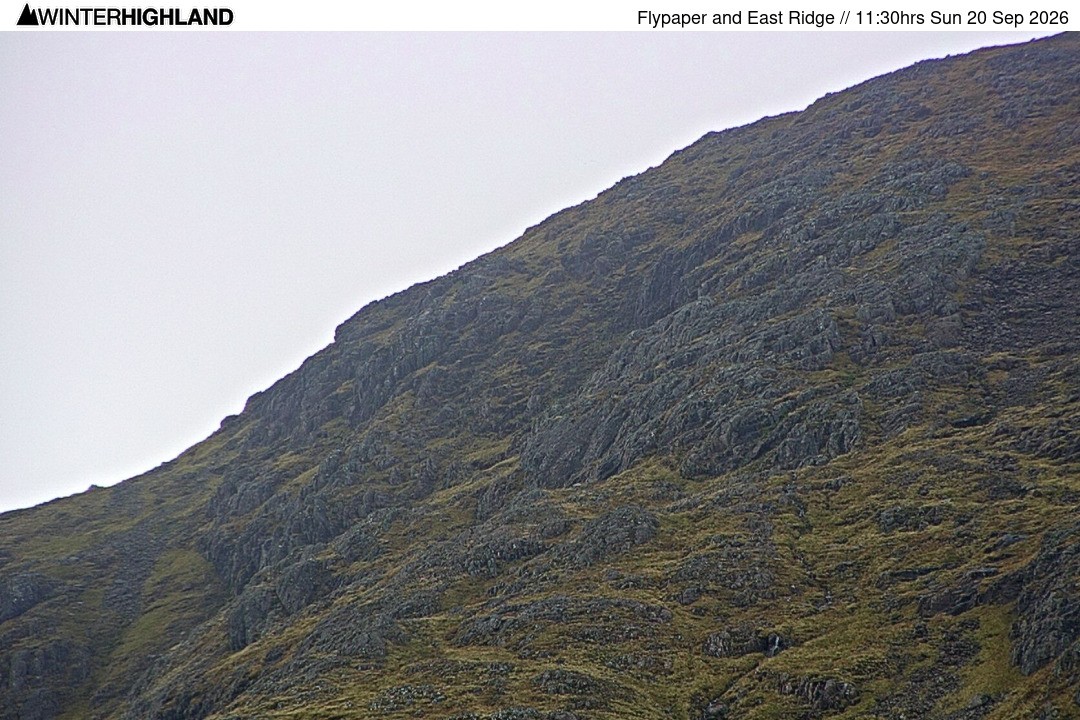 Archived image Webcam Glencoe Mountain - Scotland - Flypaper and East Ridge