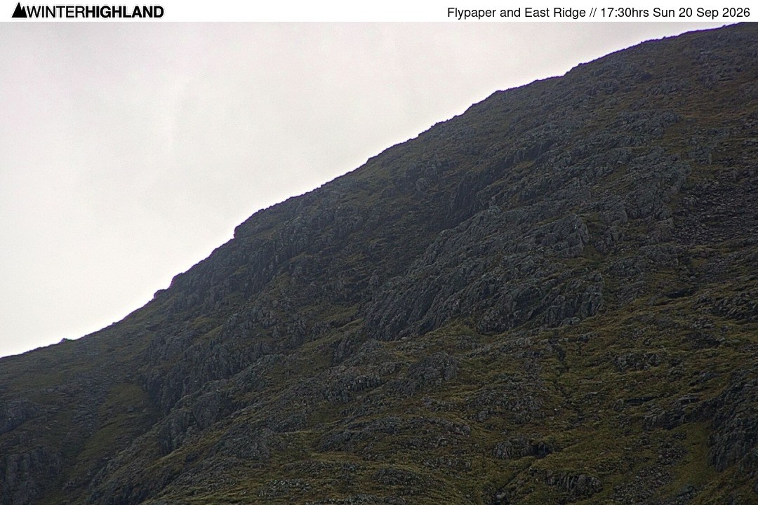 Archived image Webcam Glencoe Mountain - Scotland - Flypaper and East Ridge