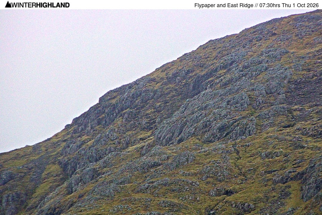 Archiv Foto Webcam Glencoe Mountain - Schottland - Flypaper und East Ridge