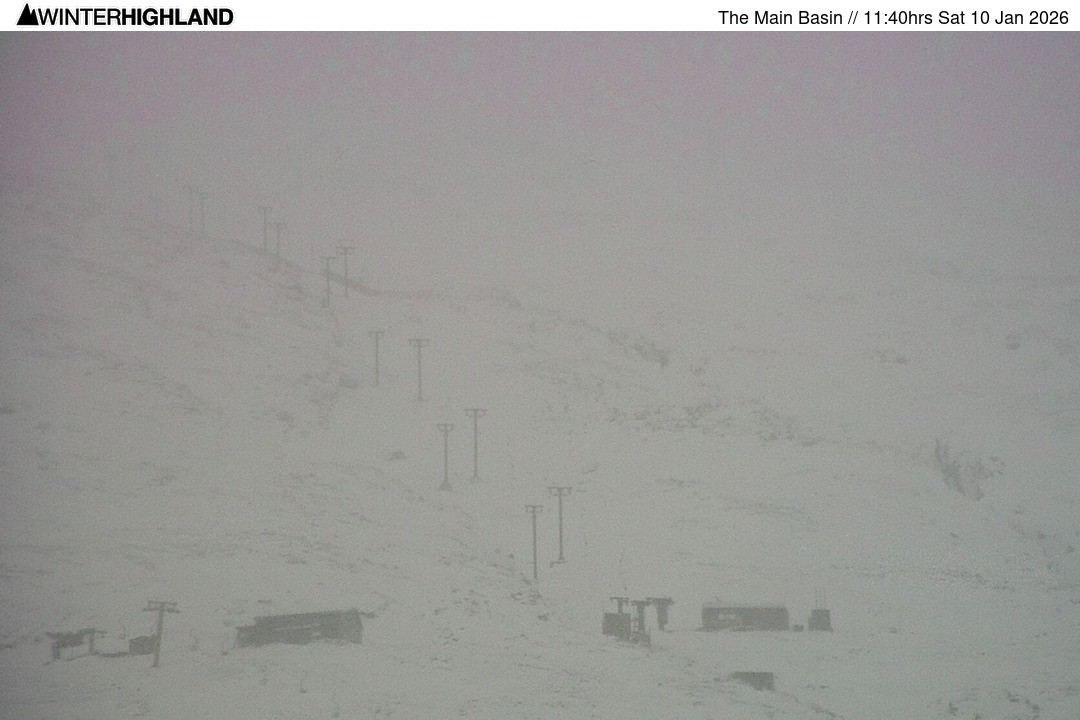 Archiv Foto Webcam Glencoe Mountain - Blick auf den Skilift