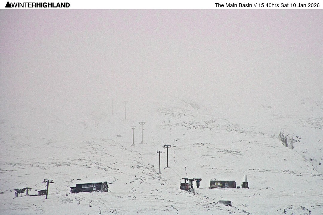 Archiv Foto Webcam Glencoe Mountain - Blick auf den Skilift