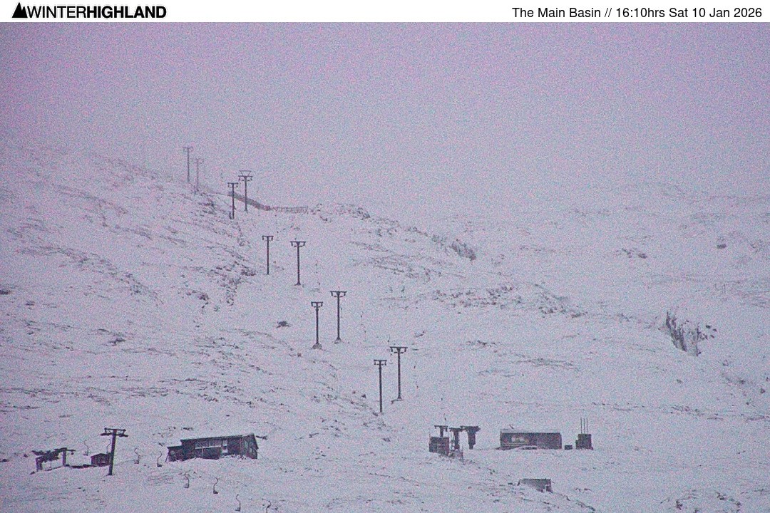 Archiv Foto Webcam Glencoe Mountain - Blick auf den Skilift