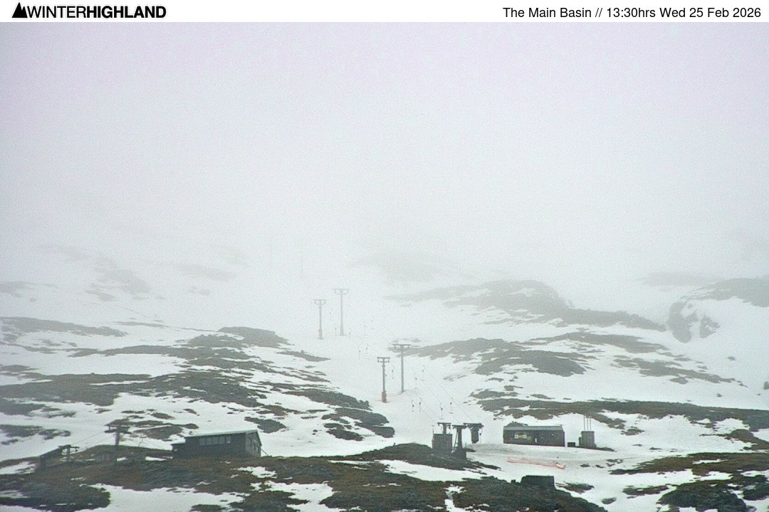 Archiv Foto Webcam Glencoe Mountain - Blick auf den Skilift