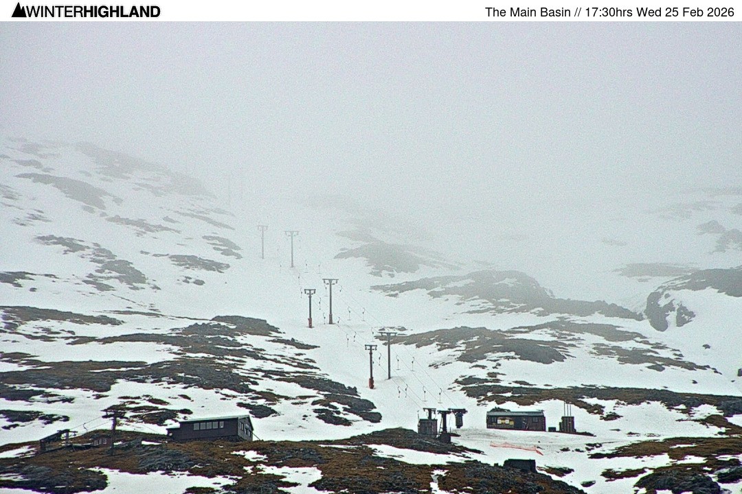 Archiv Foto Webcam Glencoe Mountain - Blick auf den Skilift