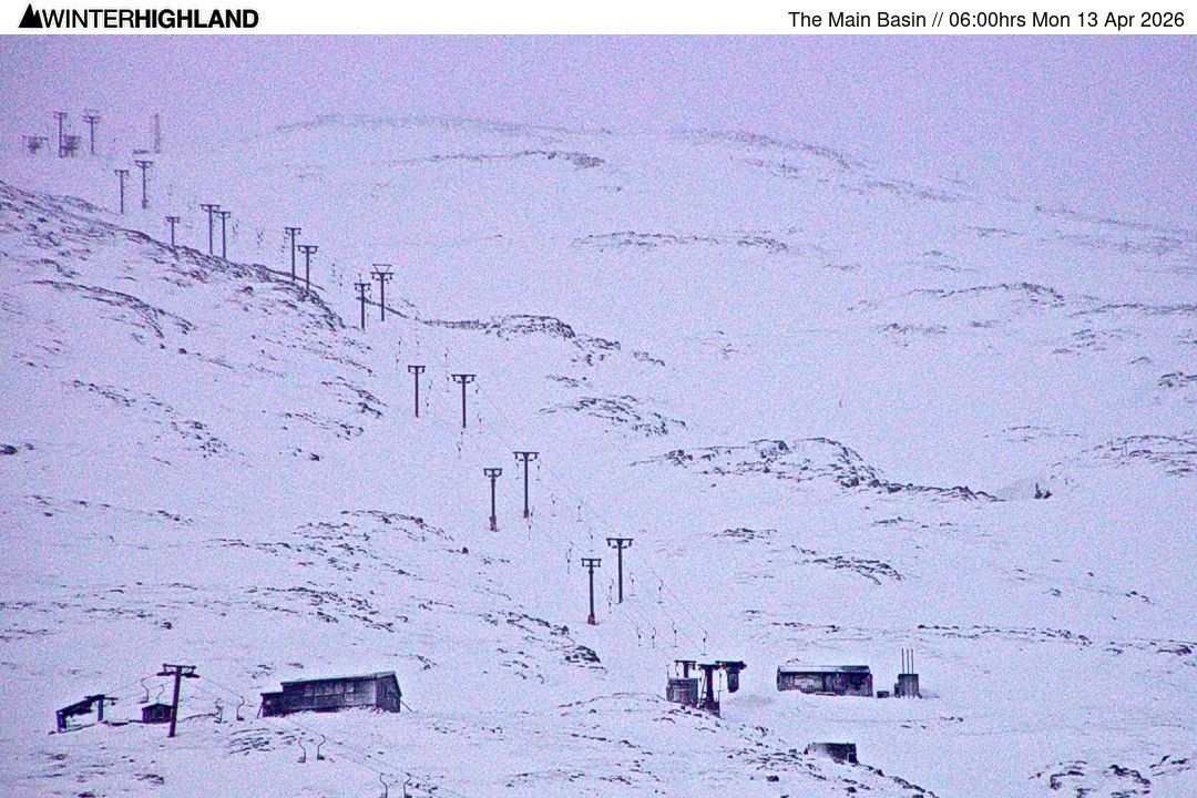 Archiv Foto Webcam Glencoe Mountain - Blick auf den Skilift