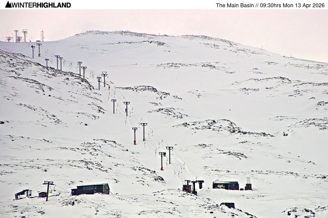 Archiv Foto Webcam Glencoe Mountain - Blick auf den Skilift