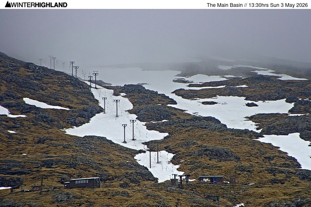 Archiv Foto Webcam Glencoe Mountain - Blick auf den Skilift