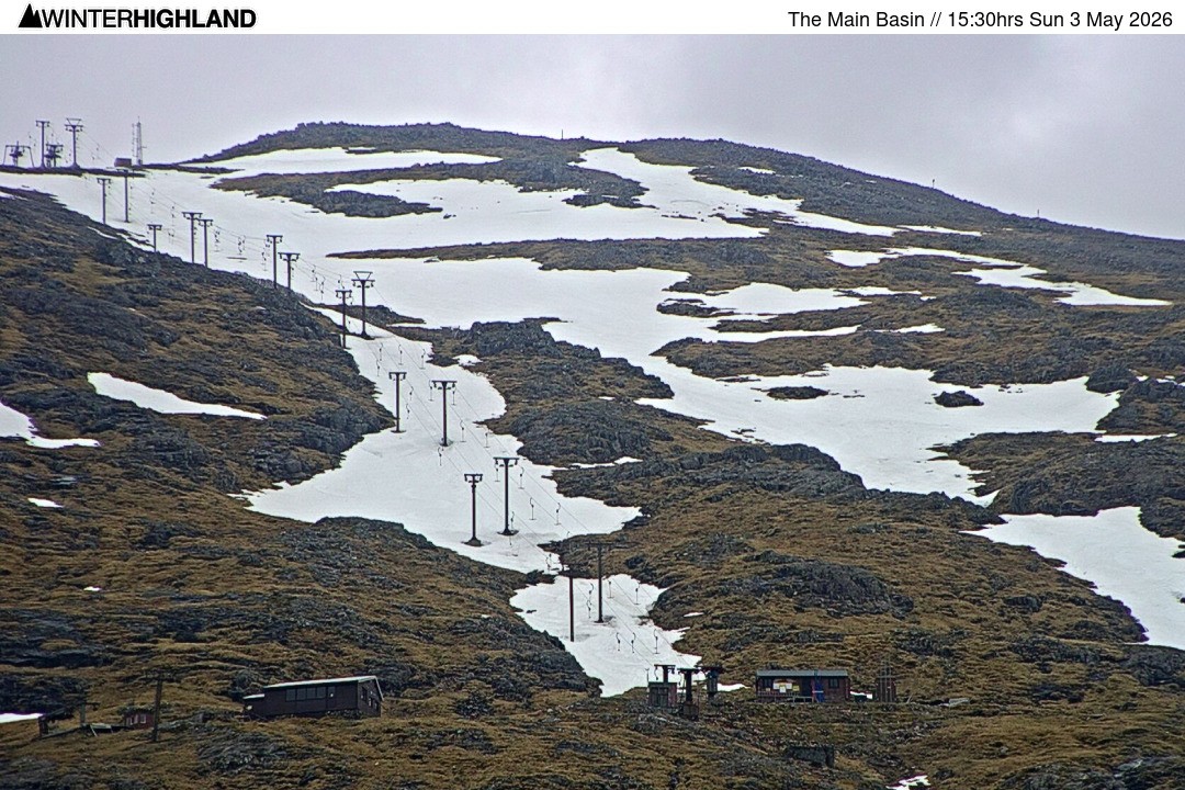 Archiv Foto Webcam Glencoe Mountain - Blick auf den Skilift