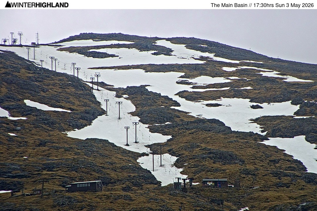 Archiv Foto Webcam Glencoe Mountain - Blick auf den Skilift