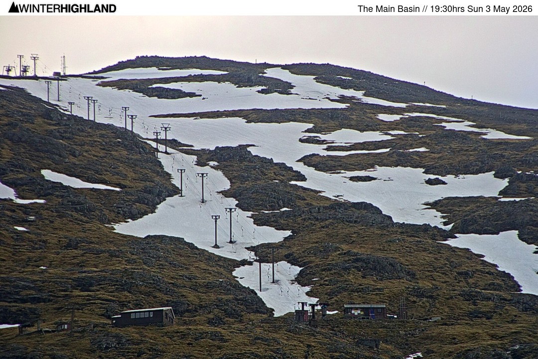 Archiv Foto Webcam Glencoe Mountain - Blick auf den Skilift