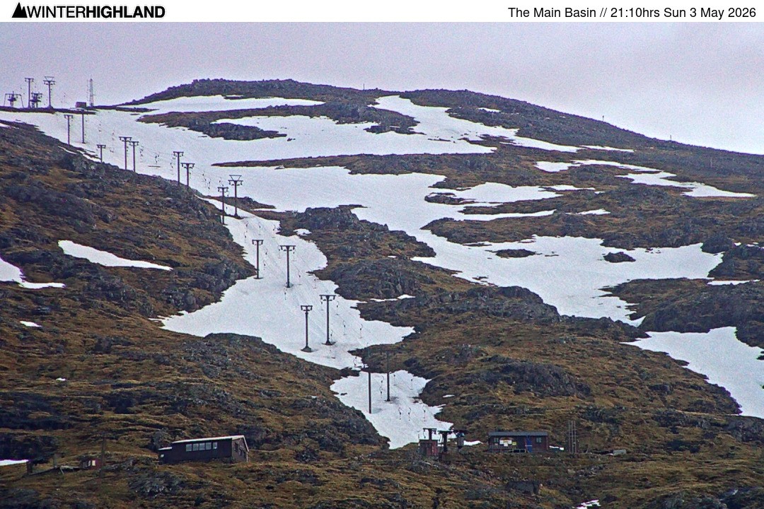 Archiv Foto Webcam Glencoe Mountain - Blick auf den Skilift