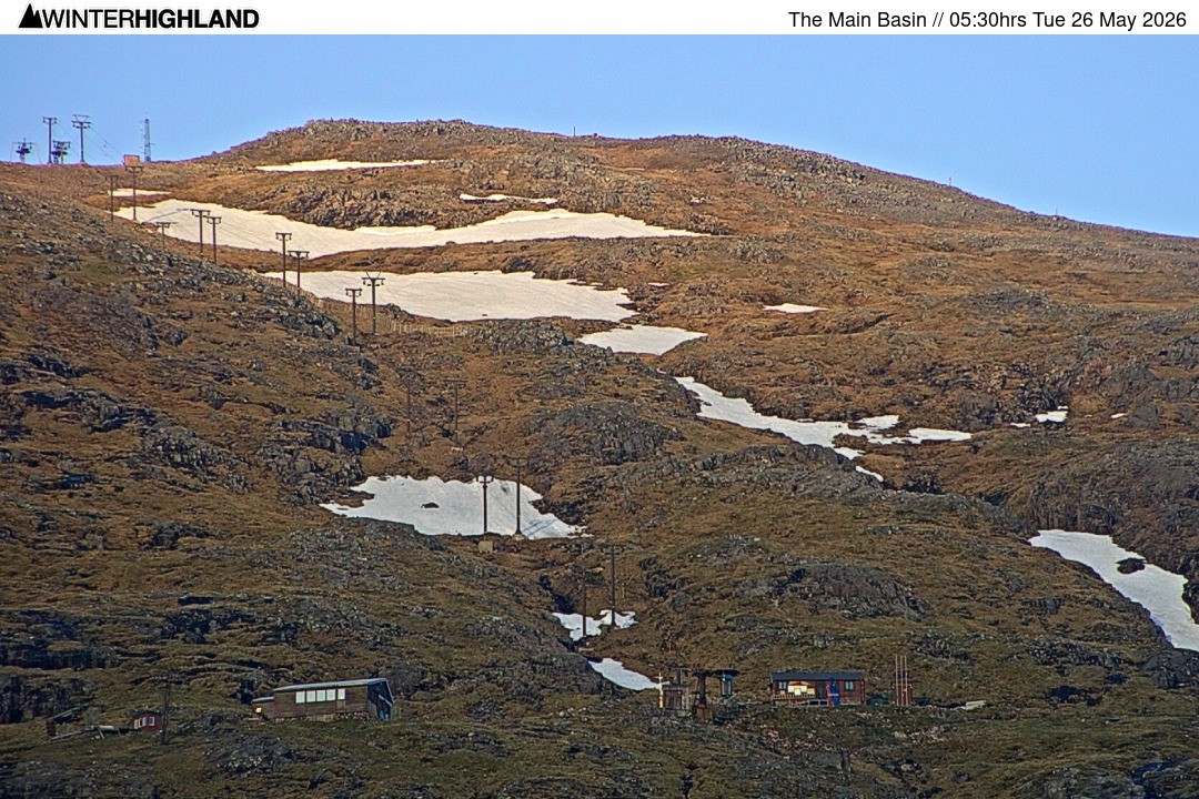Archiv Foto Webcam Glencoe Mountain - Blick auf den Skilift