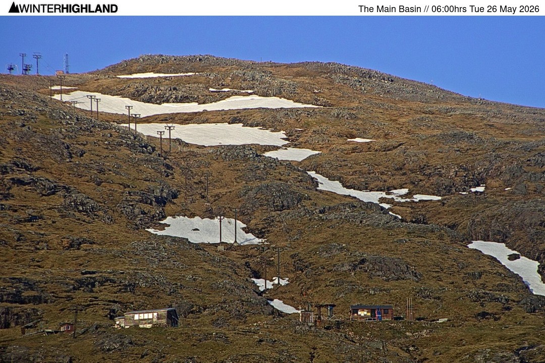 Archiv Foto Webcam Glencoe Mountain - Blick auf den Skilift