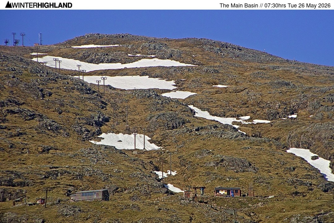 Archiv Foto Webcam Glencoe Mountain - Blick auf den Skilift