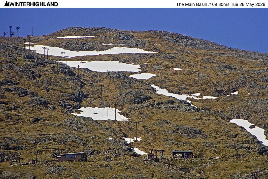 Archiv Foto Webcam Glencoe Mountain - Blick auf den Skilift