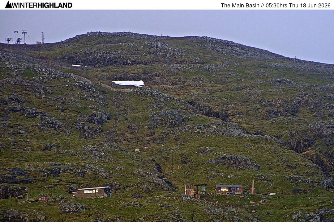 Archiv Foto Webcam Glencoe Mountain - Blick auf den Skilift