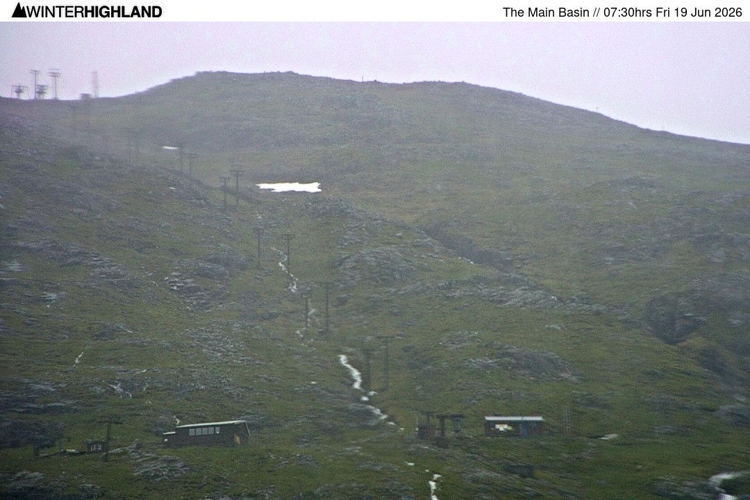 Archiv Foto Webcam Glencoe Mountain - Blick auf den Skilift