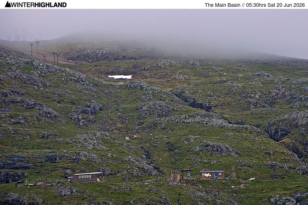 Archiv Foto Webcam Glencoe Mountain - Blick auf den Skilift