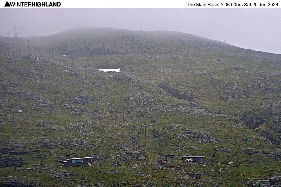 Archiv Foto Webcam Glencoe Mountain - Blick auf den Skilift