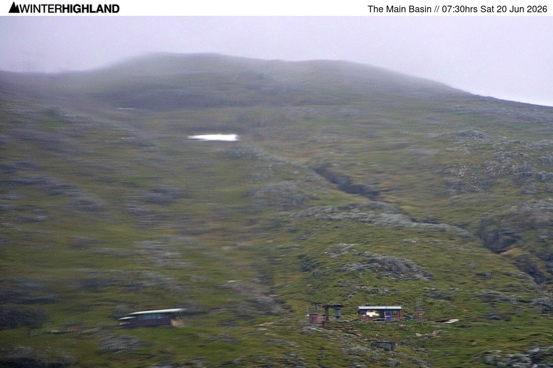 Archiv Foto Webcam Glencoe Mountain - Blick auf den Skilift