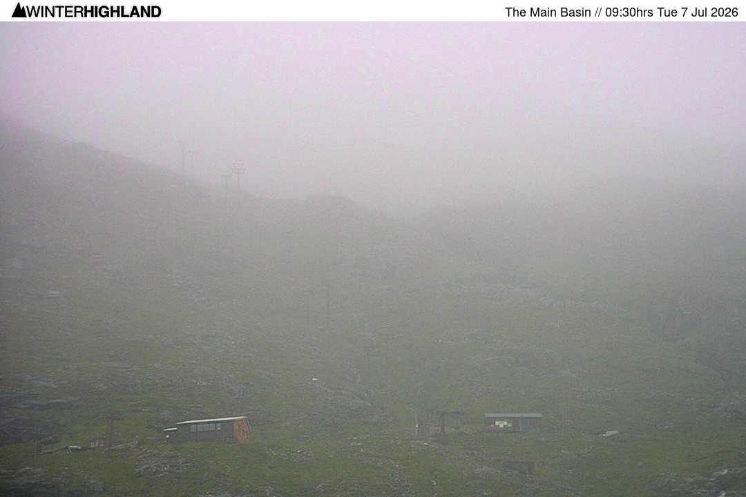Archiv Foto Webcam Glencoe Mountain - Blick auf den Skilift
