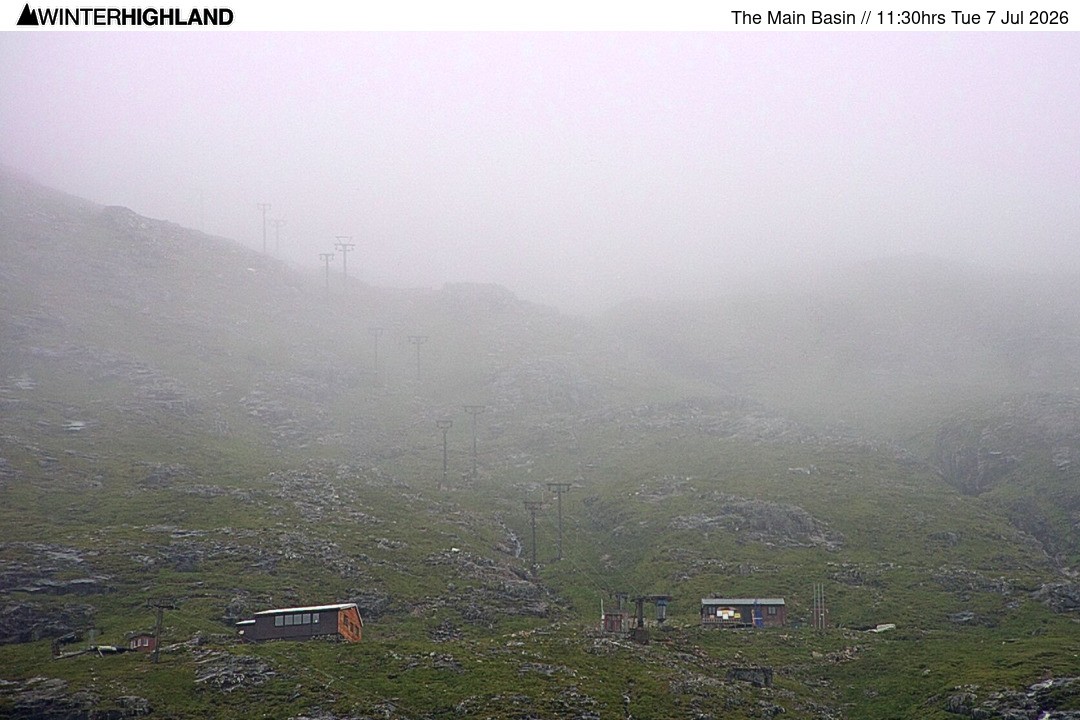 Archiv Foto Webcam Glencoe Mountain - Blick auf den Skilift