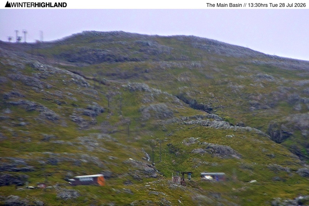 Archiv Foto Webcam Glencoe Mountain - Blick auf den Skilift