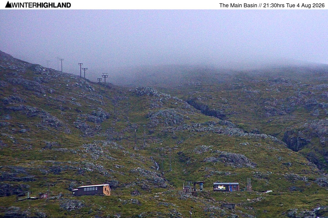 Archiv Foto Webcam Glencoe Mountain - Blick auf den Skilift